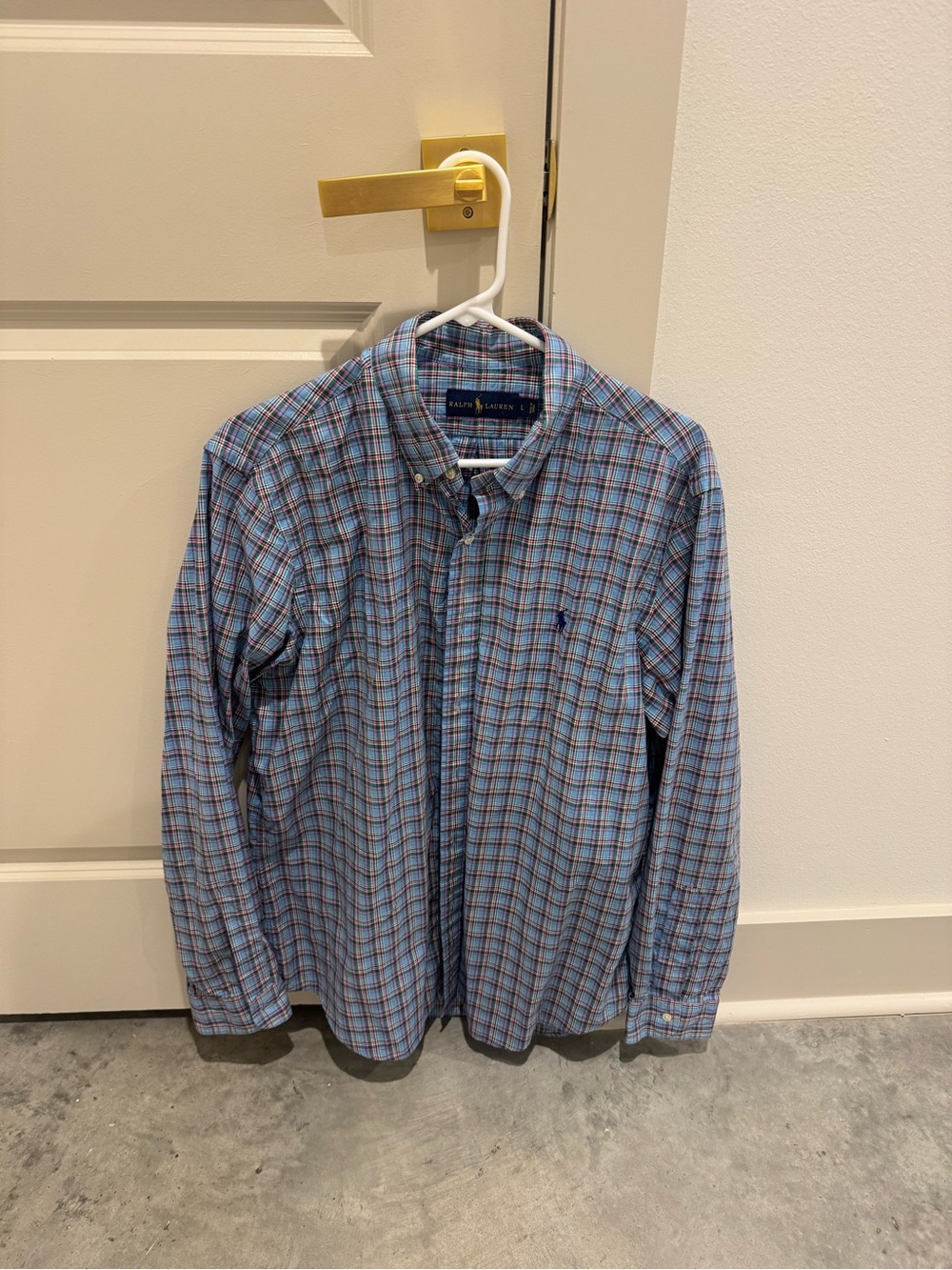 Polo by Ralph Lauren Light Blue Plaid Button-Down Shirt